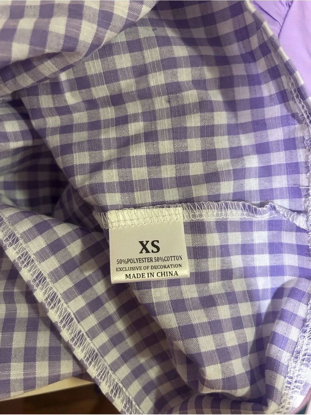 Lilac Gingham Sundress with Embroidered Bow Yoke